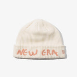 New Era 2025 Basic Cuff Knit Molle Yarn Beanie, Ivory White - Free Size