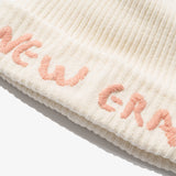 New Era 2025 Basic Cuff Knit Molle Yarn Beanie, Ivory White - Free Size