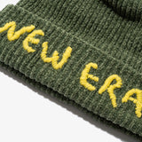 New Era 2025 Basic Cuff Knit Molle Yarn Beanie, Green - Free Size