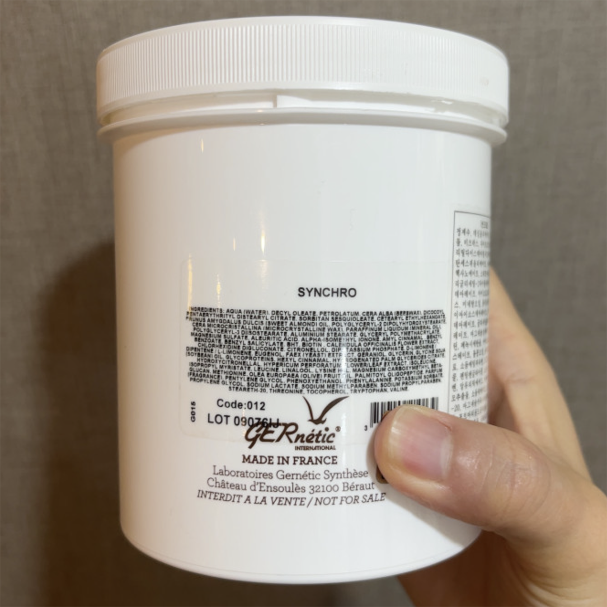 Gernetic Synchro Cream 500ml Regulating Face Care Cream Salon Size / K ...