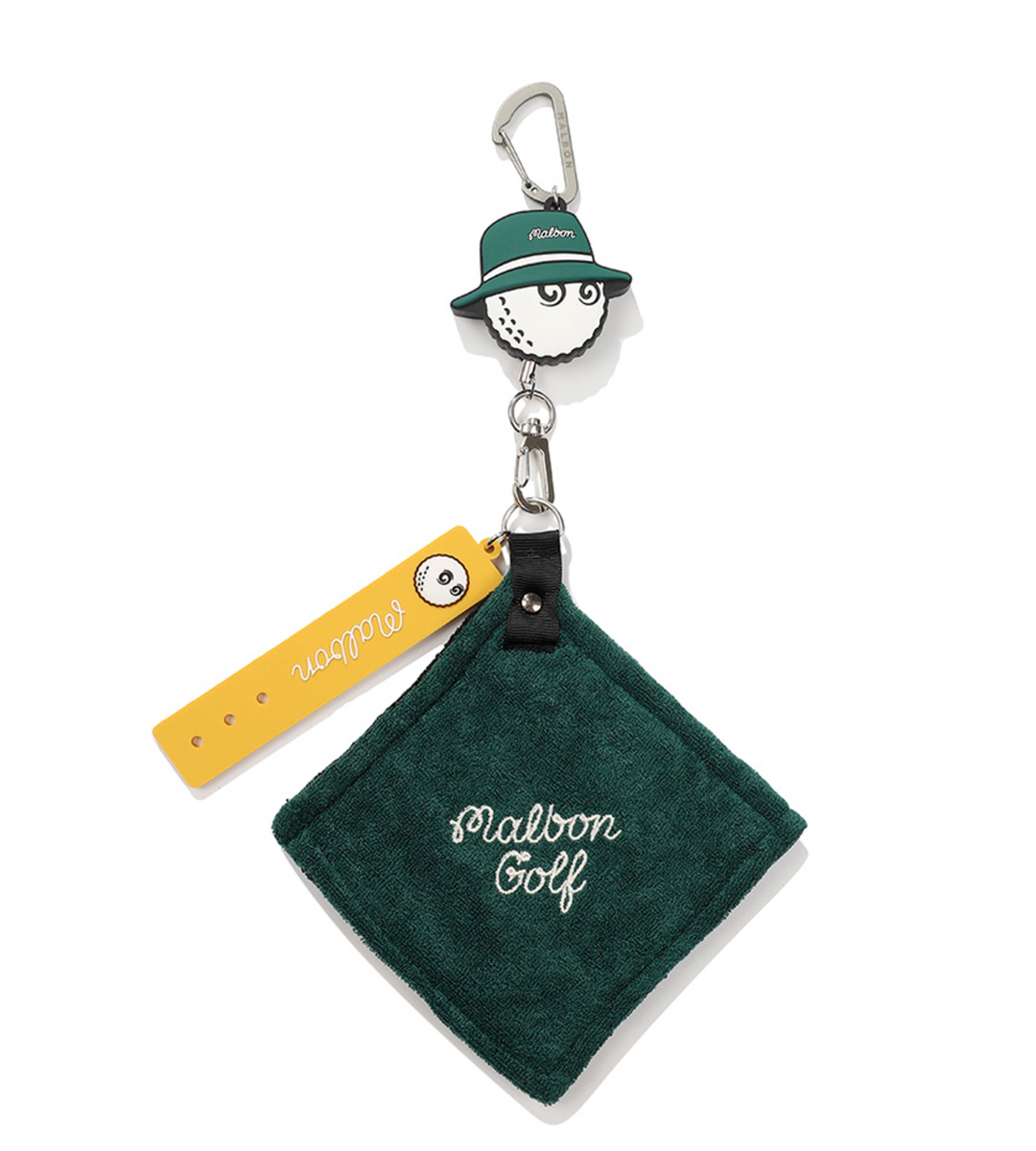 【MALBON GOLF】 Malbon Logo Tee Holder Visor ■MAN Genuine Malbon Golf Malbon Logo Tee Holder Visor WHITE (MAN