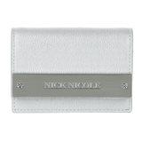 Nick & Nicole Crystal Accordion Wallet, Silver, Made in Korea