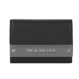 Nick & Nicole Crystal Accordion Wallet, Black Color, Made in Korea