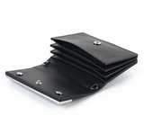 Nick & Nicole Crystal Accordion Wallet, Black Color, Made in Korea