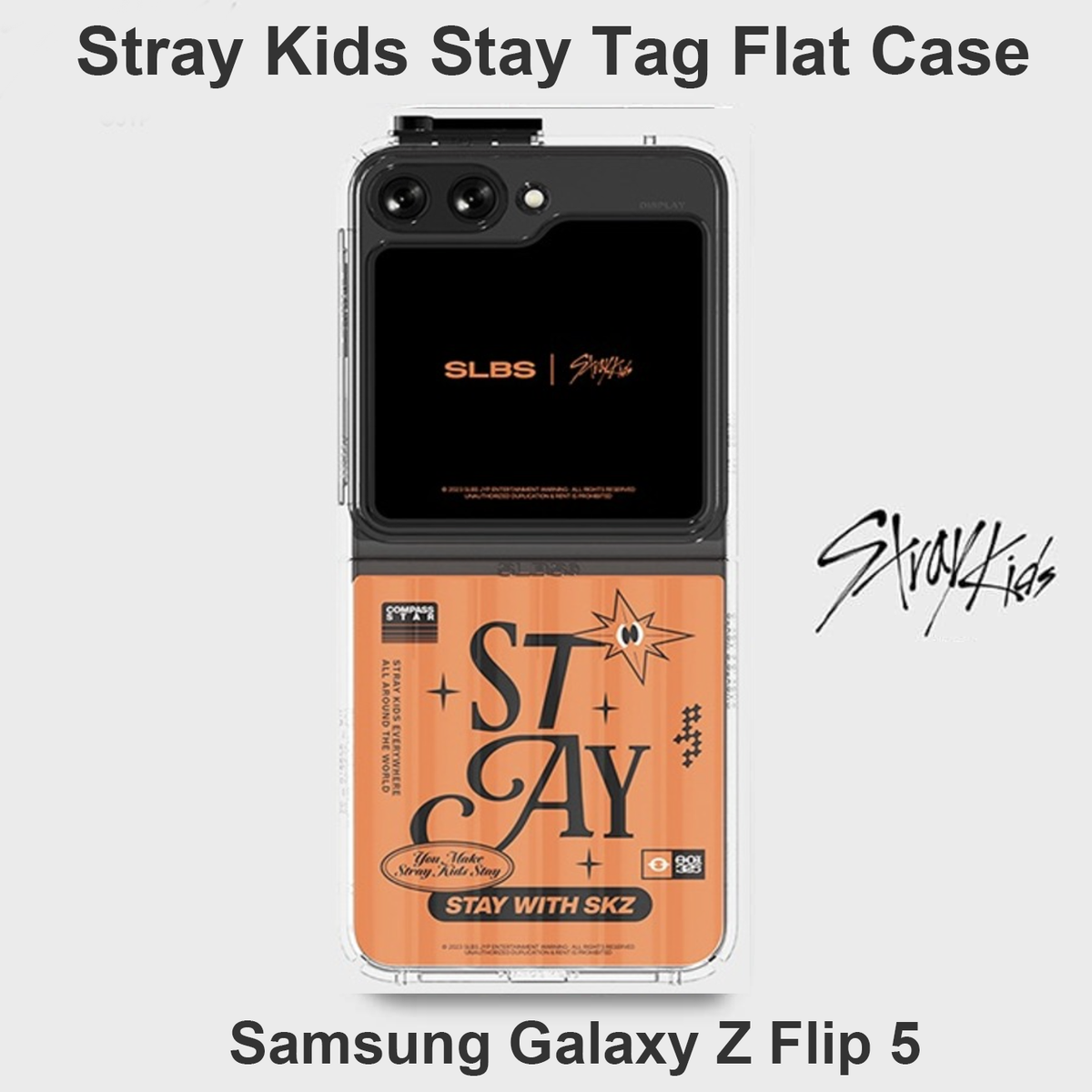 Stray Kids Samsung Galaxy Z Flip 5 Stay Tag Flat Case & Flip Suit Card –  VEGAMONO