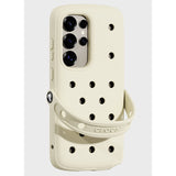 SAMSUNG Galaxy S25 Plus x Crocs Cover Case With Jibbitz Charms #Bone