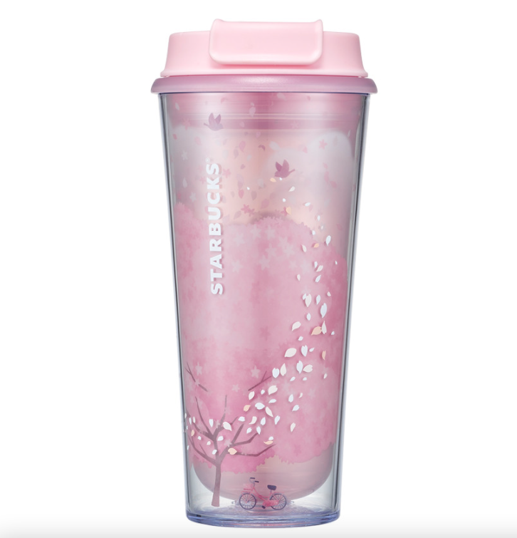 Starbucks Dining | Starbucks Cherry Blossom Ceramic Tumbler! Exclusive to The D.C. Area | Color: Pink/White | Size: Os | Prettybenzgirl's Closet