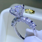 3 Carat Moissanite 925 Sterling Silver Ring