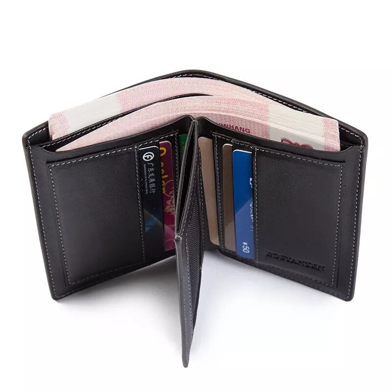 BOSTANTEN Genuine Leather Wallets for Men Bifold RFID Blocking