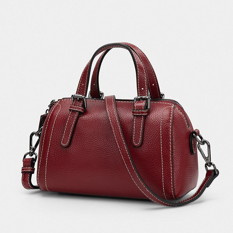 Luxury Designer Handbags Women Rivet Tassel Ita Bag Real Leather Diamond  Shoulder Bag Women Boston Female Bolsos Para Mujer