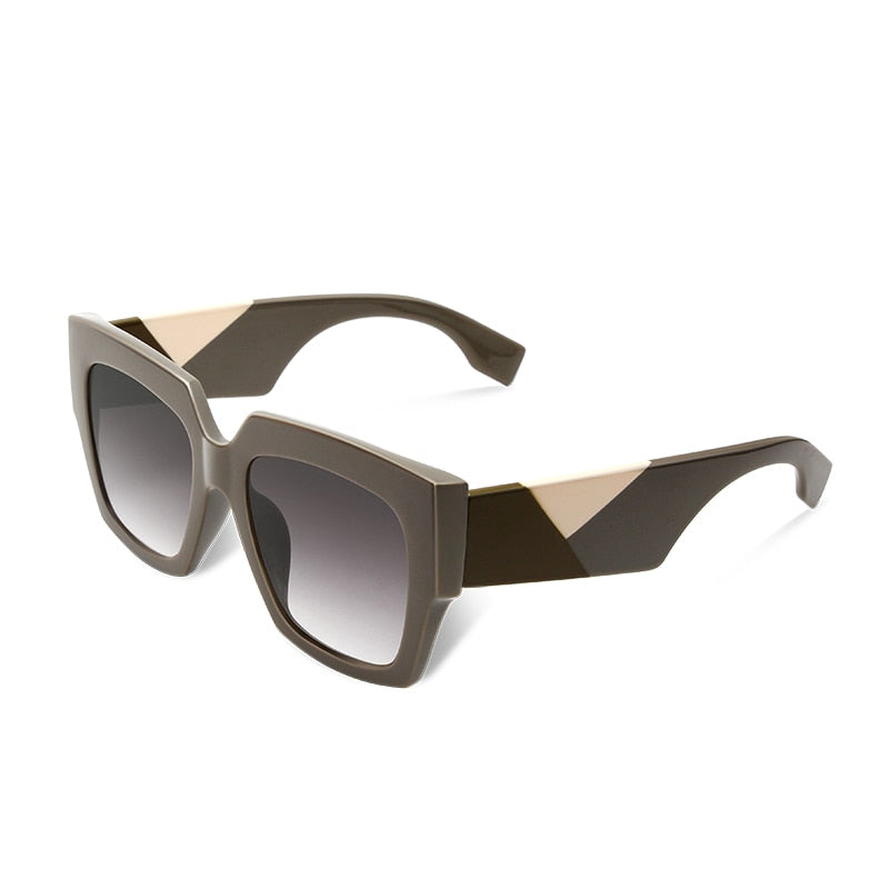 Monaco Oversized Square Sunglasses UV400 – Sunset and Swim