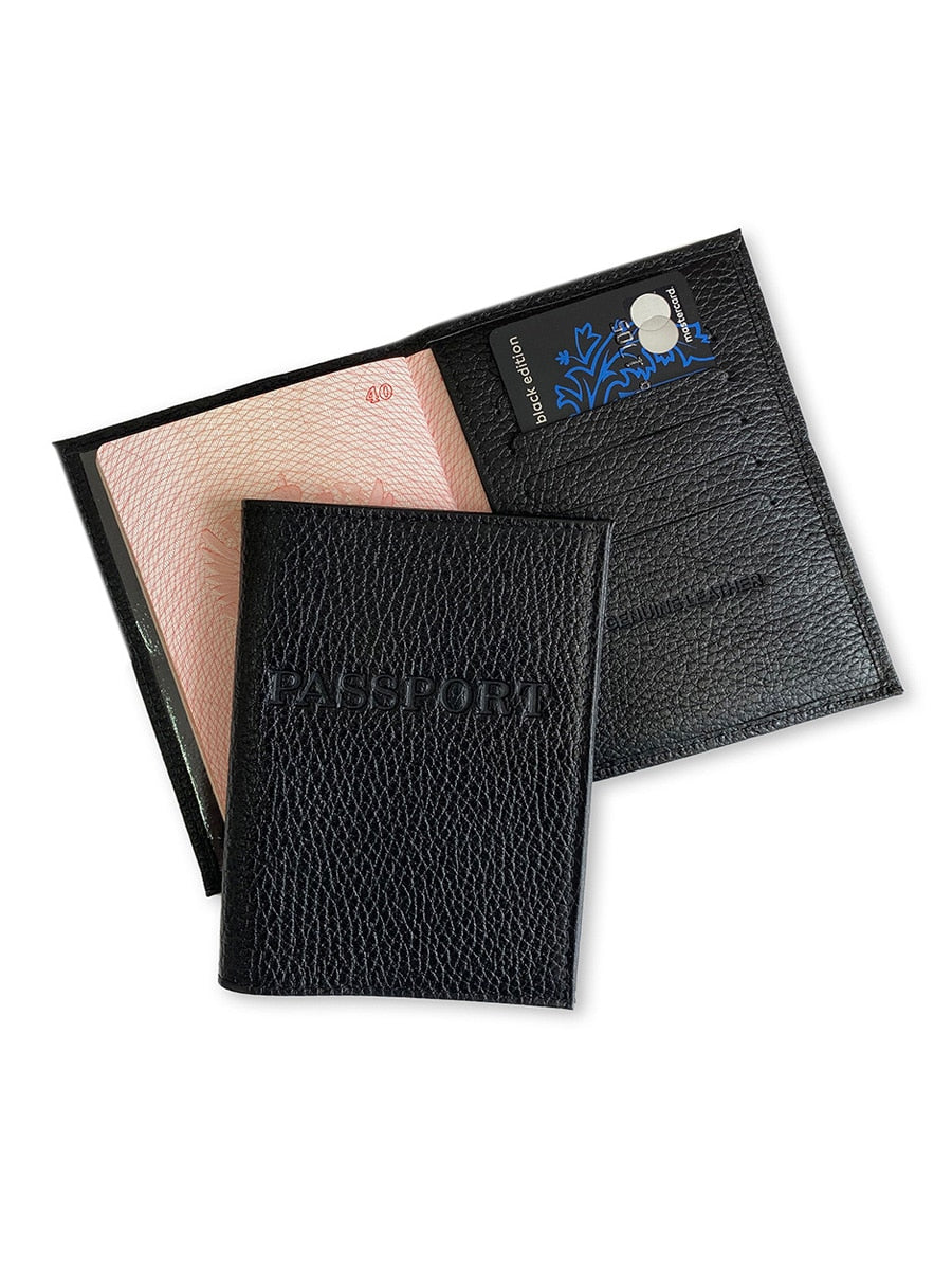 Aikido Kanji on Leather Passport Wallet – steeluniqueshop