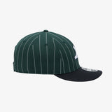 New Era x ARIHARA MIYUKI 2025 MLB Chicago White Sox Pinstripe Low Velcro Profile Snapback, Dark Green / / Free Size