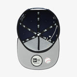 New Era 2025 MLB New York Yankees Dripping Square Visor 5-Panel Snapback, Navy