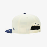 New Era 2025 MLB LA Dodgers Dripping Square Visor 5-Panel Snapback, Chrome White