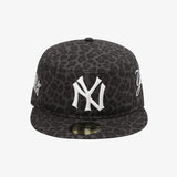 New era MLB Cooperstown New York Yankees Leopard Series Pillbox Fitted Cap Black Leopard, 2026 Autumn