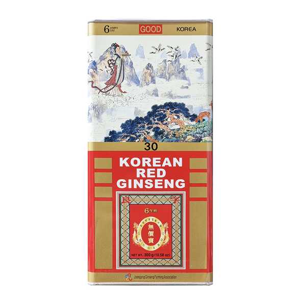 Korean 6 Year Red Ginseng Root 300g (19 Roots), good grade Ginseng