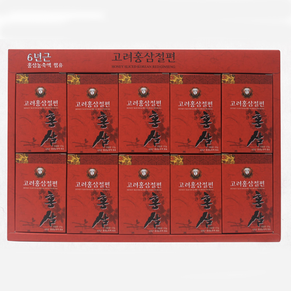 Honey Sliced Korean Red Ginseng Gold 200g (20g x 10 packs) / Panax ginseng, insam