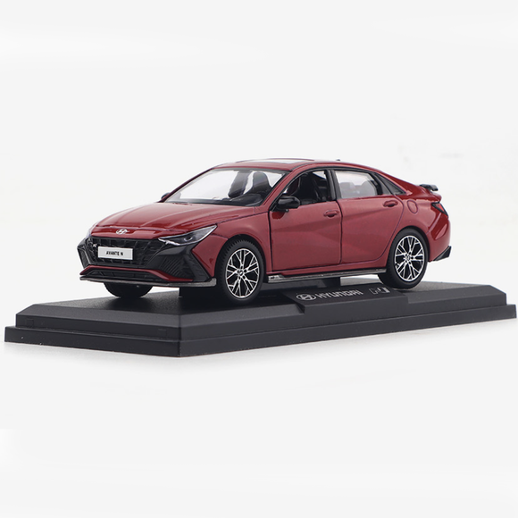 Hyundai Motor Avante N 1:38 Diecast Scale Miniature / ultimate red Color