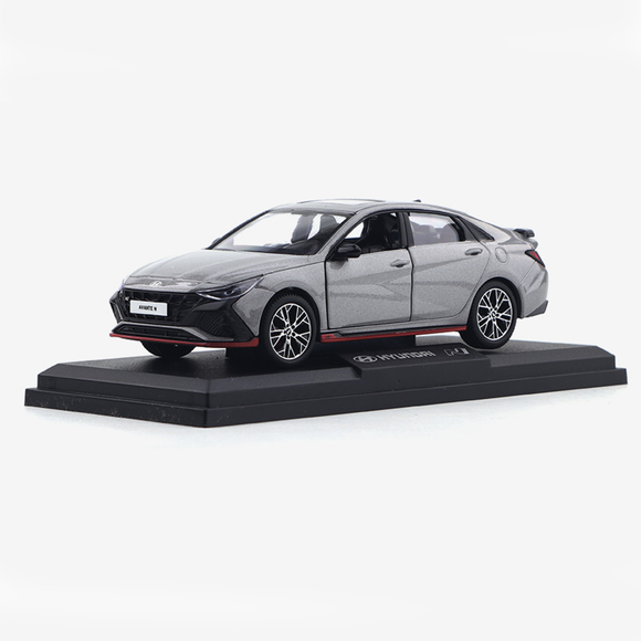 Hyundai Motor Avante N 1:38 Diecast Scale Miniature / fluid gray Color