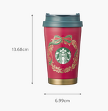 STARBUCKS KOREA 2023 Christmas SS Holiday glam elma tumbler 355ml / Korea