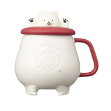 Starbucks Korea 2023 Christmas Holiday Bear Lid Mug 414ml / Korea
