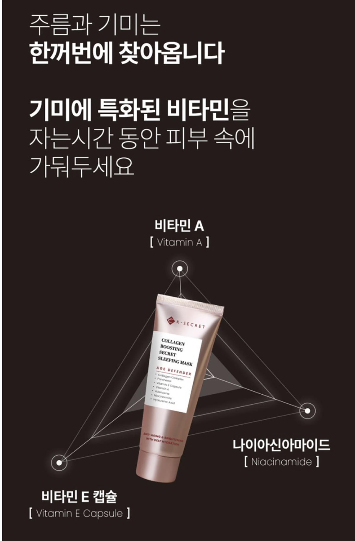 KSECRET Collagen Boosting Secret Sleeping Mask 60ml / Anti Aging Crea
