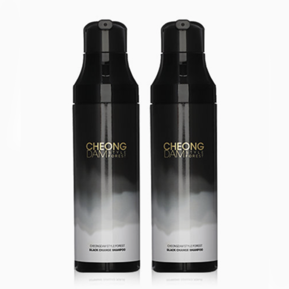 CHEONG DAM STYLE FOREST Black Change Shampoo Dark brown Color 200ml x 2ea / Korea