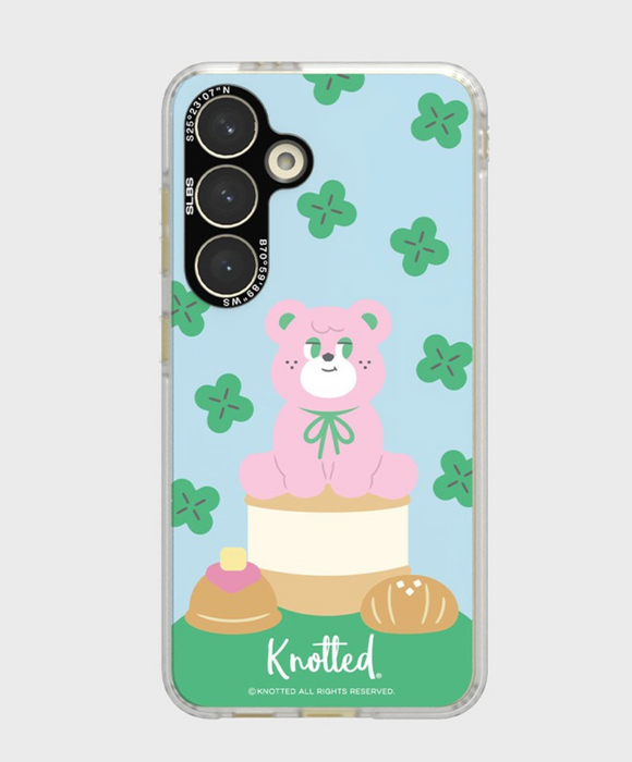 SAMSUNG Galaxy S24 Knotted Sugar Bear Impression Case / Korea