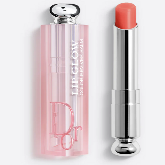 Dior New ADDICT Lip Glow #061 Poppy Coral, Color Awakening Moisture Lip Balm