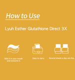 Esther Formula Lyuh Esther Glutathione Direct 3X Film 325mg 5box(150 sheets) / Kbeauty