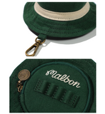 Authentic Malbon Golf Ball Case, Green color