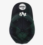 New Era MLB New York Yankees Tweed Check Ball Cap, Navy/Green / Free Size