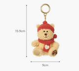 Starbucks Korea 2024 Holiday Delight Bearista Keychain set