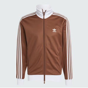 Adidas Original Mens Adicolor Beckenbauer Tracktop Jacke IY9879 Brown COlor, ASIAN FIT