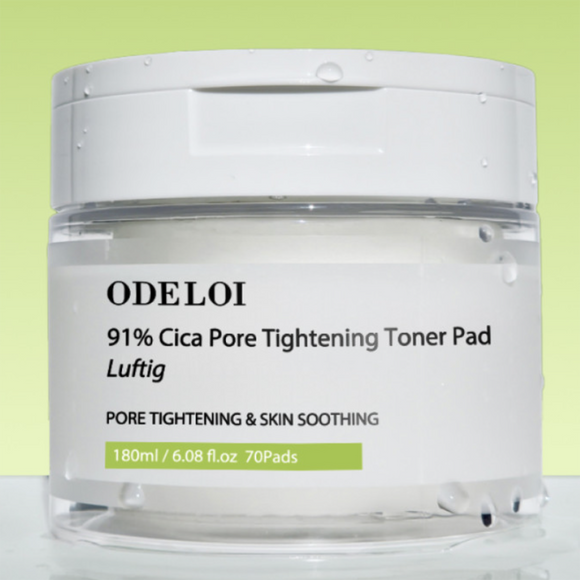 Odeloi 91% Cica Pore tightening toner pad Luftig 180ml(70pads)