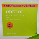 Odeloi 91% Cica Pore tightening toner pad Luftig 180ml(70pads)