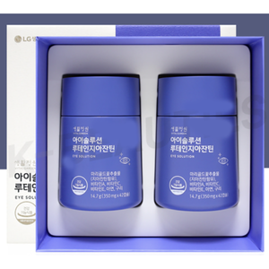 LG Life Garden EYE Solution Lutein Zeaxanthin 29.4g[(350mg x 42capsule) x 2 bottles] Eye Health Care/  Keauty