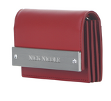 Nick & Nicole Crystal Accordion Wallet, Red Color, Made in Korea