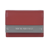 Nick & Nicole Crystal Accordion Wallet, Red Color, Made in Korea