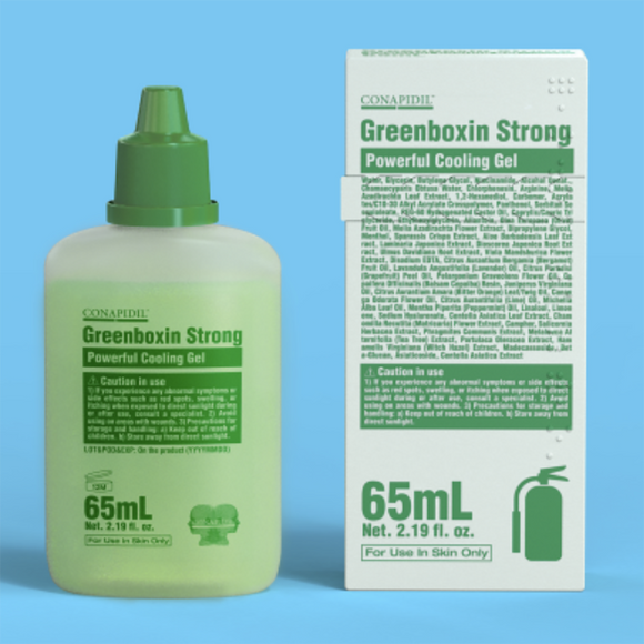 CONAPIDIL Greenboxin Strong 65ml, Powerful Cooling Gel, Soothing Moisturizer, Kbeauty