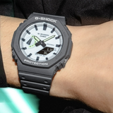 Casio G-SHOCK GA-2100HD-8A, Hidden Glow Matte, Analog Digital Watch