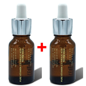 HSGN Pure 15% Vitamin C E Ferulic Acid Serum 15ml + 15ml / Moistur Antioxidant KBeauty