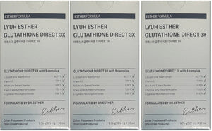 3box(90sheets), Esther Formula Lyuh Esther Glutathione Direct 3X Film 325mg / Kbeauty