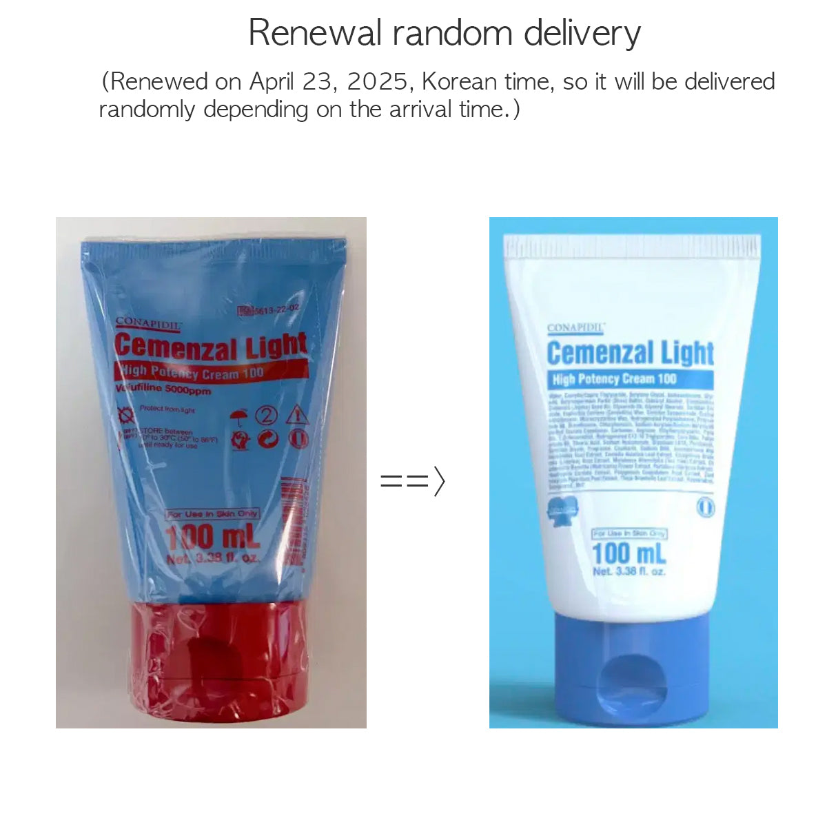 Renewal CONAPIDIL Cemenzal Light Cream 100ml (3.38 fl.oz) – VEGAMONO