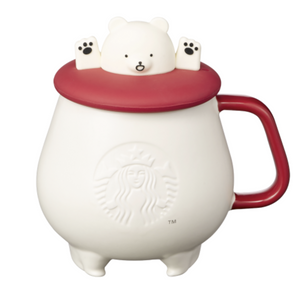 Starbucks Korea 2023 Christmas Holiday Bear Lid Mug 414ml / Korea