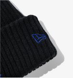 New Era MLB LA Dodgers Ribbed Cuff Beanie, Black / 2024