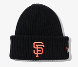 New Era MLB San Francisco Giants Ribbed Cuff Beanie, Black / 2024