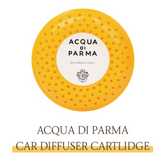 Renewal Acqua Di Parma Car Diffuser Leather Case Set(Yellow + refill Buongiorno)