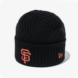 New Era MLB San Francisco Giants Ribbed Cuff Beanie, Black / 2024